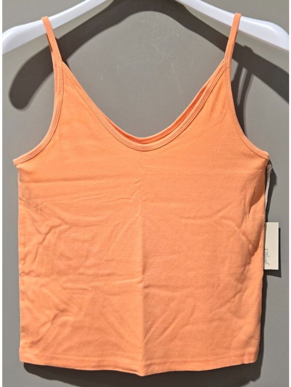 Universal Thread Coral Orange Soft & Slim Fit Cami Tank Top Tee -- Women's XL